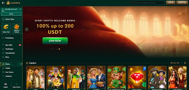 3. Casinia Casino | Online Casino ohne deutsche Lizenz mit schneller Auszahlung